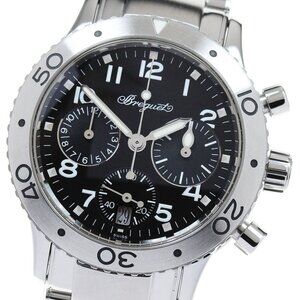 Breguet Transatlantic 4820 Chronograph black Dial Automatic Ladies Watch_866395